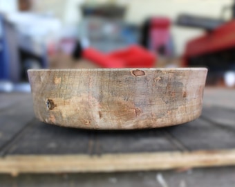 Spalted Maple Bowl: Handcrafted Wood Catchall, Home Accent