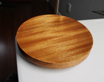 Mahogany Platter with Incredible Chatoyance- Handmade natural and food safe item for home decor, gifting