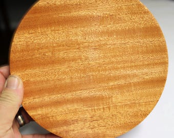 Mahogany Plate - Genuine mahogany food safe dish with great colors