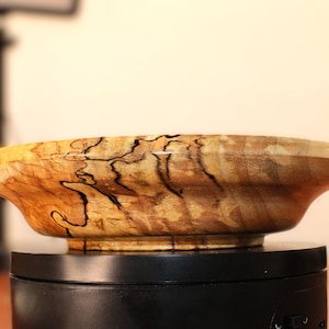 Hand-Turned Spalted Maple Bowl | Natural Wood Decor | Unique Artisan Gift