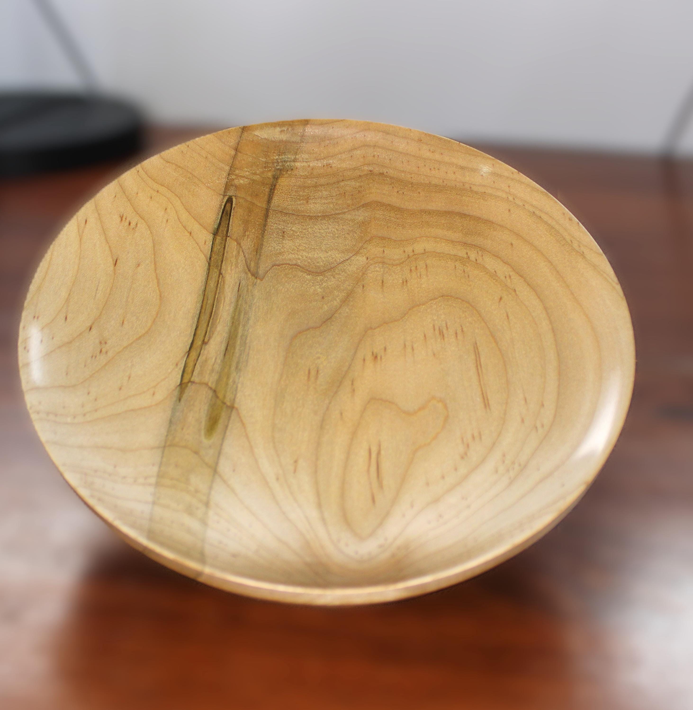 Handcrafted Maple Dish - light ambrosia colors and figure, unique catchall dish, home decor addition, or gift idea for any occasion.