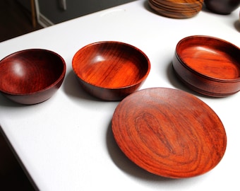 Padauk Set - Food safe finished or beautiful home decor items.  Great unique gift idea