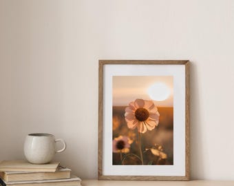 Sunflower Digital Print Wall
