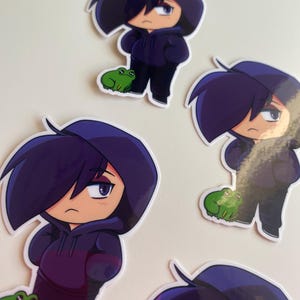 Sebastian von Stardew Valley SDV - Süßer Stardew Valley NPC Ehekandidaten Glänzender Vinyl gemütlicher Gameraufkleber wasserdicht wasserfest