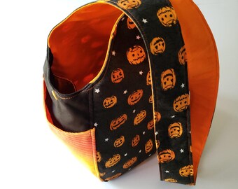 Pumpkins Sling Bag | Halloween Glow-in-the-Dark Stars | Daily Carry Shoulder Bag Festival Bag Handbag Women's Bag | Made Under Moonlight