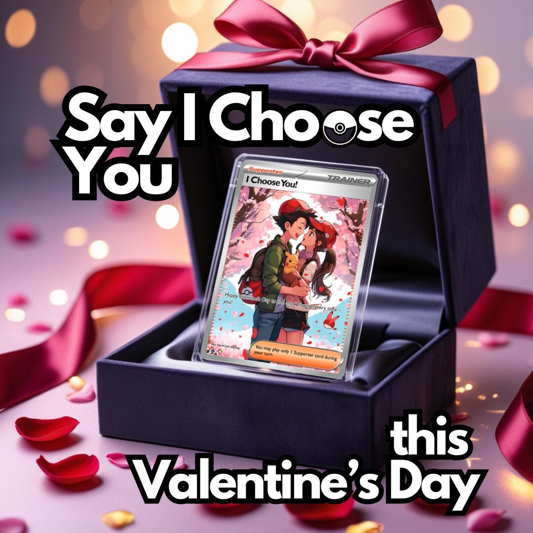 Pokémon Valentine’s Day Edition Trading Card - Cute Gift for Him or Her ...