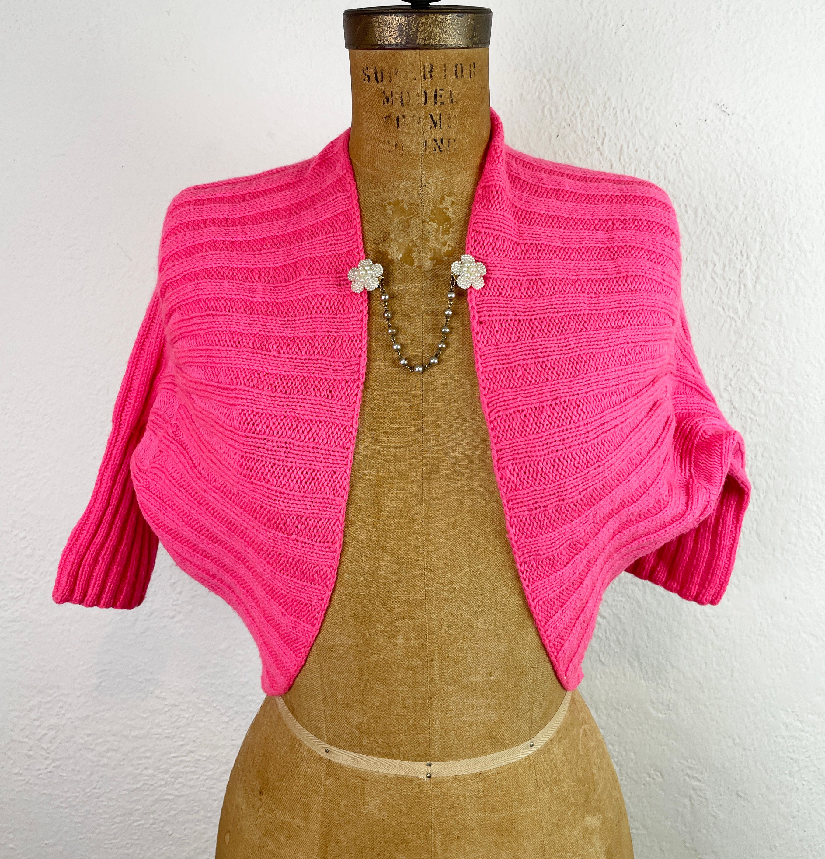 ◇Not your rose◇ Scarf bolero set (pink) MUSINSA | NOT YOUR ROSE Scarf Bolero Set (Pink)