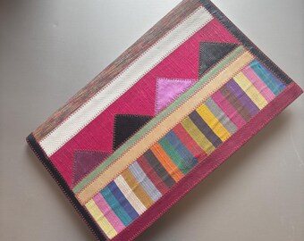 Vintage 70s 80s Furst and Mooney Patchwork Statement Clutch