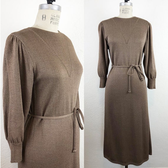 Vintage 70s Cashin Country Bonnie Cashin Taupe Kni
