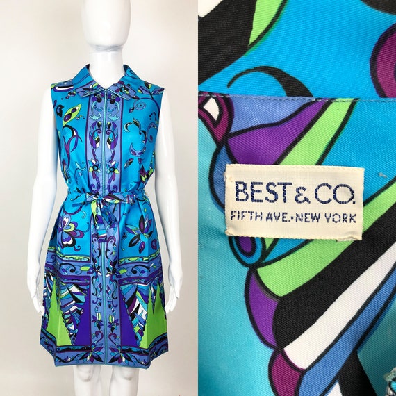 Vintage 60s Best & Co. Psychedelic Print Shift Dre
