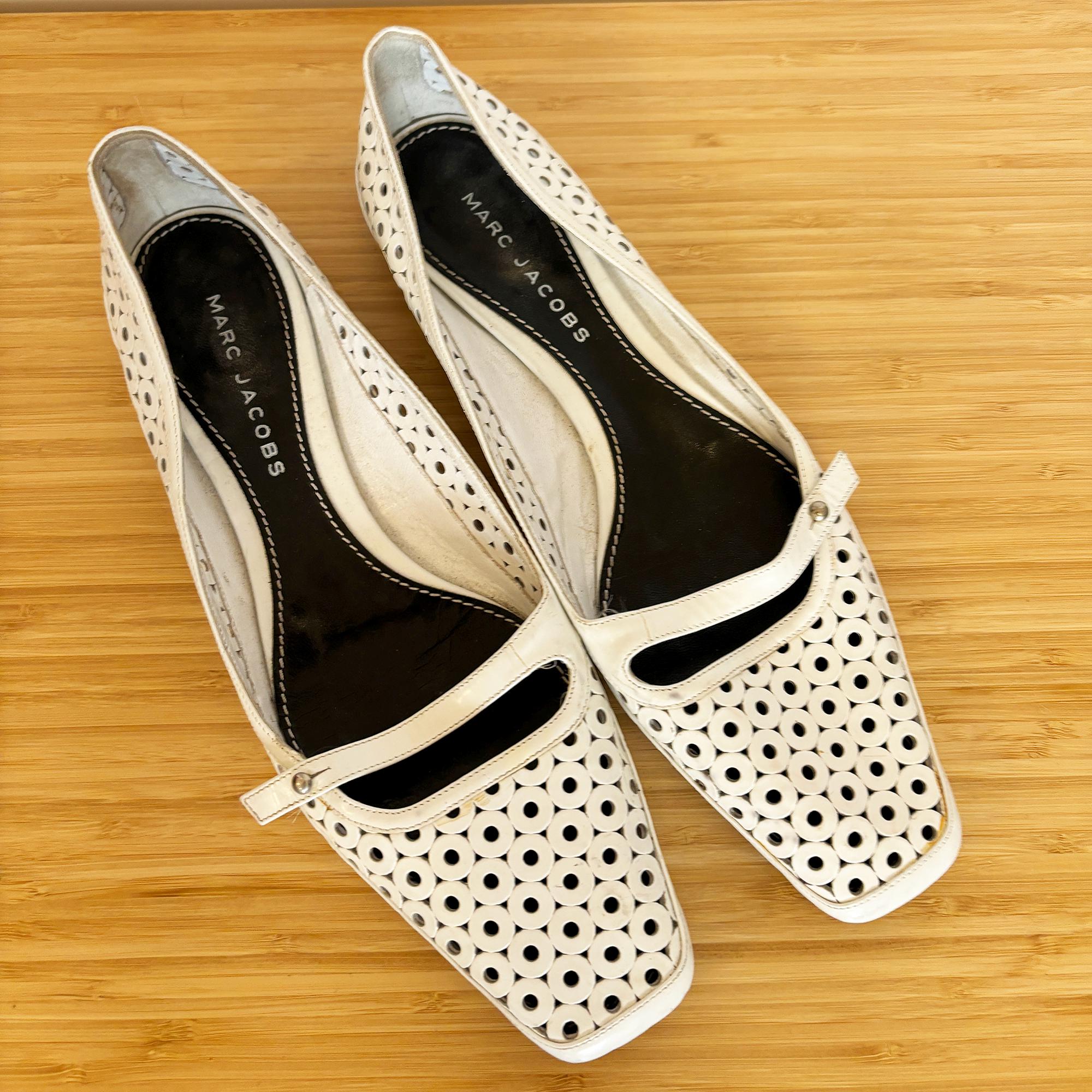Marc Jacobs Handmade In Italy Leather Wood Perforated Shoe‎ Size 11 Marc Jacobs Men main image 4