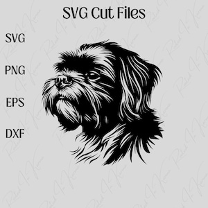 Joli Shih Tzu SVG Bundle - fichiers de coupe pour les amoureux des chiens - téléchargement immédiat