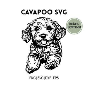 Cavapoo SVG Bundle – Dog Lover's Craft Cut Files (Digital Download)