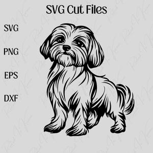 Cute Maltese SVG Bundle - Dog Lover&#39;s Cut Files - Instant Download