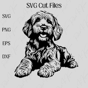 Pacote Goldendoodle SVG - Arquivos de corte para amantes de cães - Download instantâneo