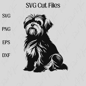Joli Shih Tzu SVG Bundle - fichiers de coupe pour les amoureux des chiens - téléchargement immédiat
