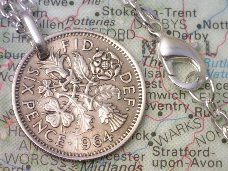 United Kingdom ( Sixpence ) - Beach Wedding Essential - Coin Anklet  …