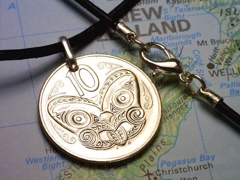 NEW ZEALAND Maori Koruru Mask 10 Cents Genuine Coin Etsy