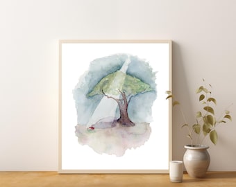 Gethsemane, Easter Painting, The Prince of Peace, Garden of Gethsemane, Painting of Jesus Christ, Savior,Modern Christian, Jesus Watercolor