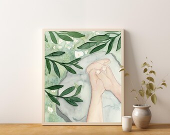 Prayer in Gethsemane, Easter Painting, The Prince of Peace, Garden of Gethsemane, Painting of Jesus Christ, Savior, Modern Christian