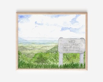 Buena Vista Virginia, Good Views Painting, Blue Ridge Mountains, Virginia Landscape, Southern Virginia University, Blue Ridge Parkway, SVU