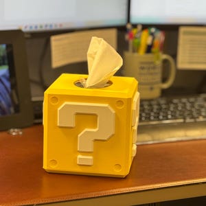 Super Mario Power-Up Block – 3-in-1 Desk & Home Decor