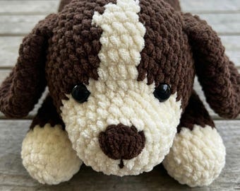 Crochet Dog Plush Toy | Handmade Puppy Doll, Nursery Decor