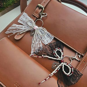 Lace Bow Keychains