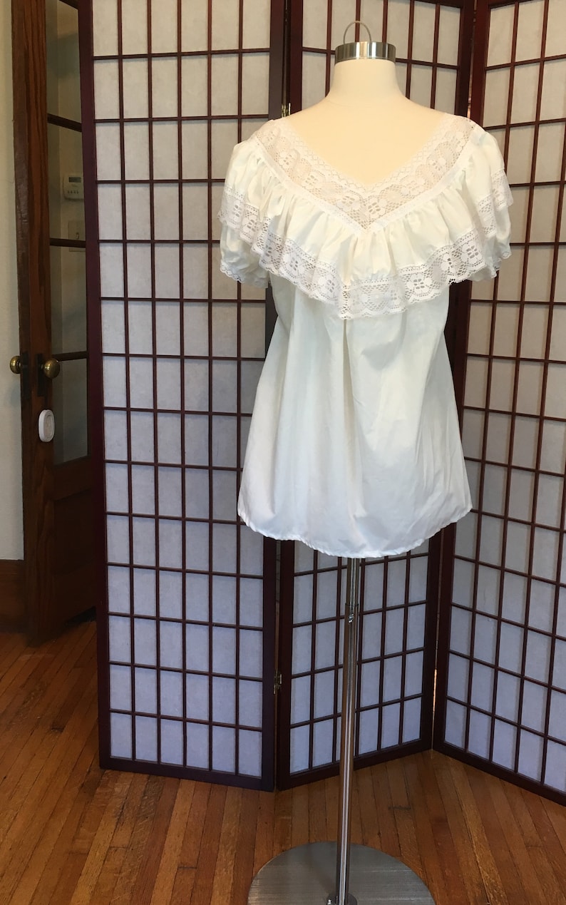 1970s Mexican Ruffle Blouse