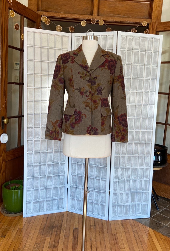 1980s Pendleton Floral Blazer