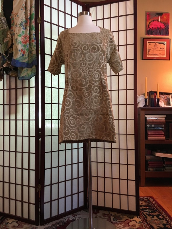 1960s Chenille Mini Dress