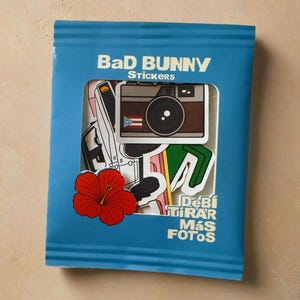 Debí tirar más fotos Sticker Package, 10 stickers Boricua, Bad Bunny, DtmF, Concierto, Cultura, Puerto Rico