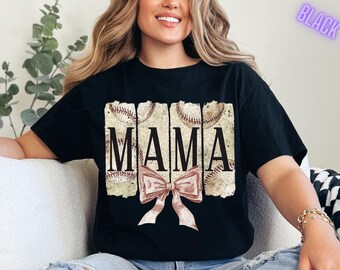 Cute Baseball Mama Shirt, Mothers Day Gift For Baseball Mom, Gift For Baseball Lover Mom Shirt, Mothers Day Shirt, Baseball Season Mom Shirt