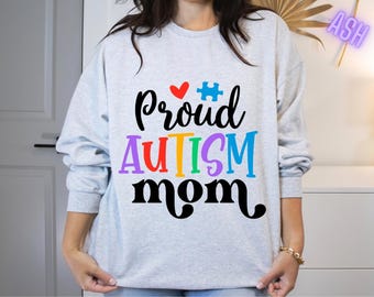 Autism Mom Shirt, Colorful Autism Puzzle Shirt, Women's Autism Shirt, Puzzle Shirt, Autism Awareness Shirt, Proud Autism Mother