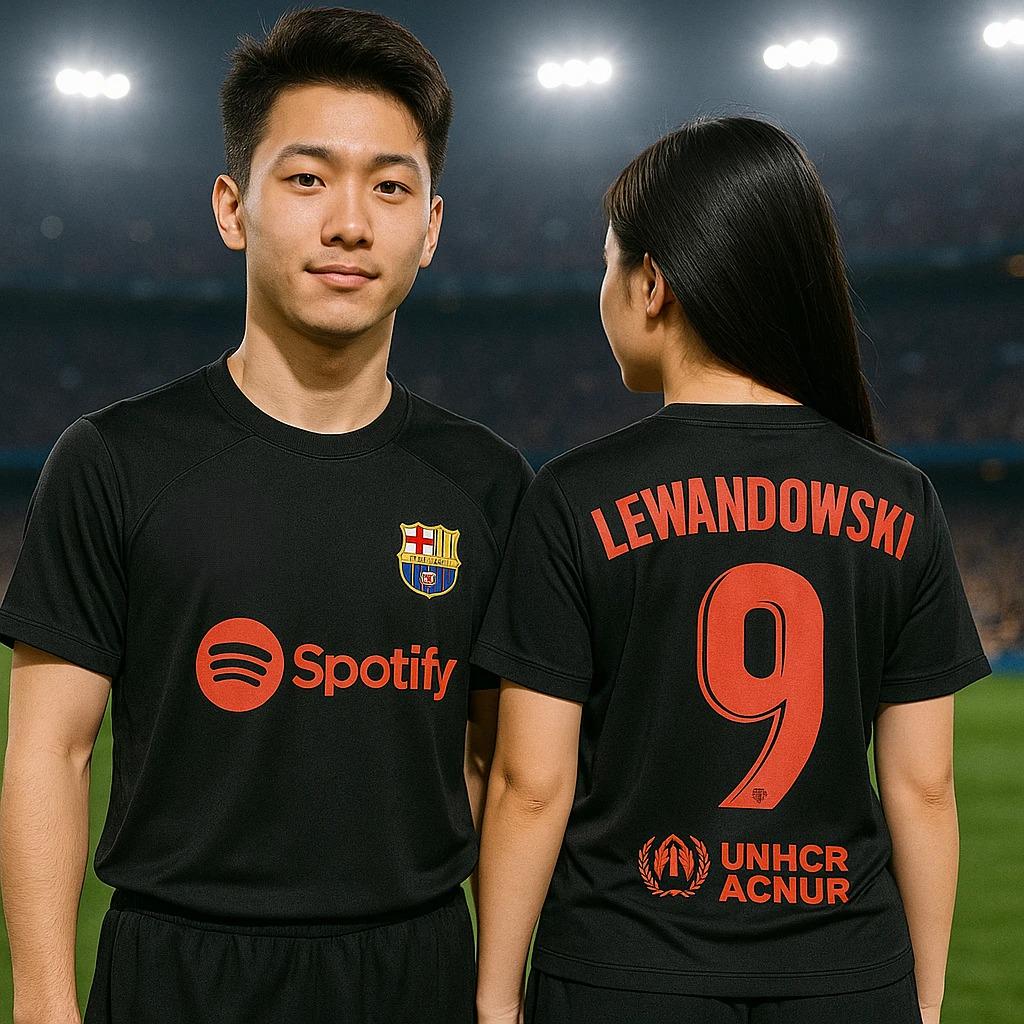 Black FC Barcelona Football Uniform for Kids & Youth – Soccer