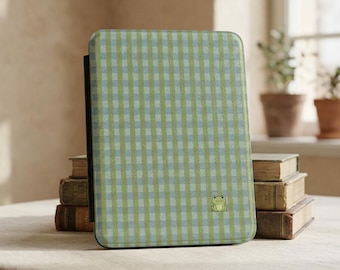 ギンガム柄のKindle Paperwhiteケース、Kindle Paperwhiteカバー、Kindleカバー