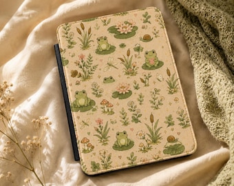フロッグポンド Kindleケース、コテージコア Paperwhite Kindleカバー、Paperwhite Kindleケース