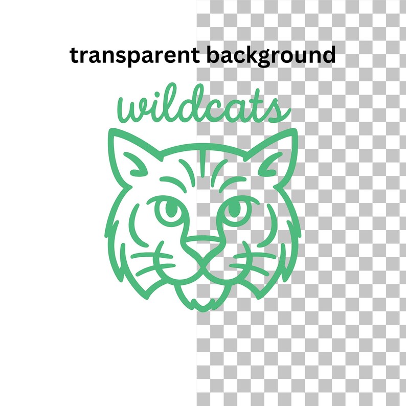 Wildcat Pattern Background Wildcats Mascot - PNG (instant Download) - Etsy