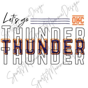 OKC Thunder  -  PNG/SVG File Bundle (instant download)