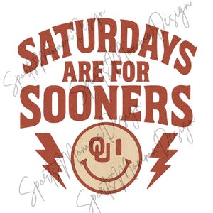 Sooner Saturdays PNG/SVG File Bundle (instant download)