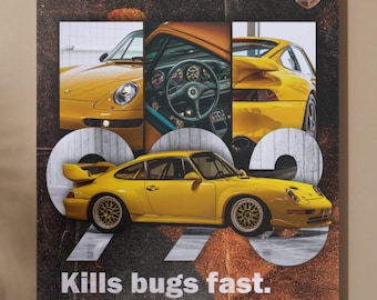 Porsche 911 Digital Print | Car Poster