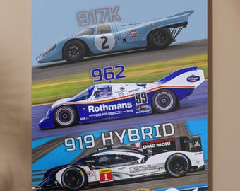Porsche Racing Digital Druck | Rennsport Poster