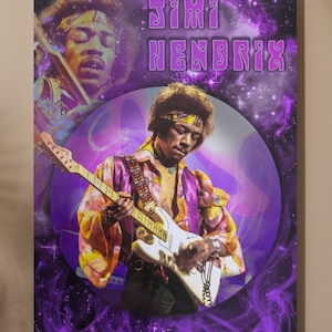 Jimi Hendrix Digital Print | Music Poster