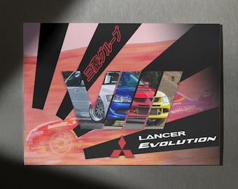 Mitsubishi Evo VIII Digital Print | JDM Poster