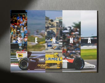 Ayrton Senna Digital Print | F1 Poster