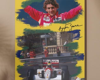 Ayrton Senna Plakat | F1 Poster