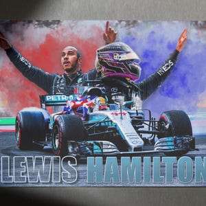 Lewis Hamilton Digital Print | F1 Poster