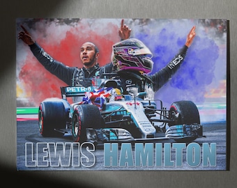 Lewis Hamilton Digital Print | F1 Poster