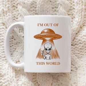 alien mug, alien, flying saucer, aliens, sci fi gifts, aliens mug, funny alien, alien gift, ufo mug, ufo