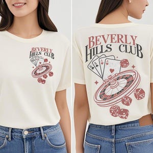 Beverly Hills Club PNG - Vintage Poker & Dice, Retro Casino  Png, Gambling Aesthetic,Las Vegas style png,lucky dice, Hand-drawn old money